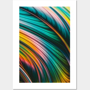 Multicolored Abstract Art Strands Posters and Art